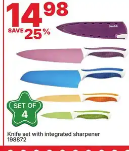 Rossy Knife set with integrated sharpener offer