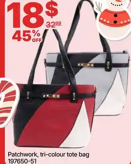 Rossy Patchwork, tri-colour tote bag offer
