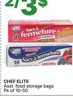 Rossy CHEF ELITE Asst. food storage bags offer