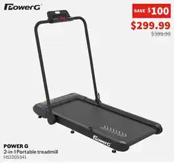 Sports Experts POWER G 2-in-1 Portable treadmill offer