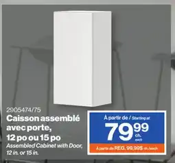 Patrick Morin Assembled Cabinet with Door, 12 in. or 15 in offer