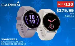 Sports Experts GARMIN VIVOACTIVE 5 Smartwatch with GPS offer