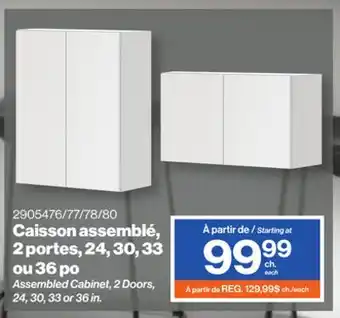 Patrick Morin Assembled Cabinet, 2 Doors, 24, 30, 33 or 36 in offer