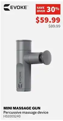 Sports Experts EVOKE MINI MASSAGE GUN Percussive massage device offer