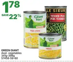 Rossy GREEN GIANT Asst. vegetables offer