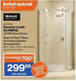 Patrick Morin OLYMPIA Round Shower offer