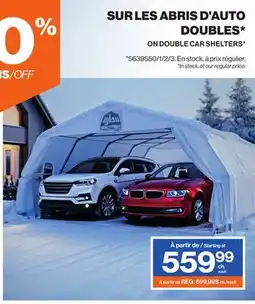 Patrick Morin DOUBLE CAR SHELTERS offer