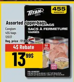 Mayrand Conglom Assorted zipper bags offer