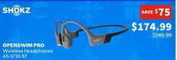 Sports Experts SHOKZ OPENSWIM PRO Wireless headphones AS-S710-ST offer
