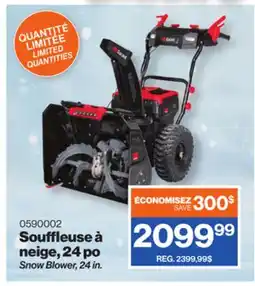 Patrick Morin Snow Blower, 24 in offer