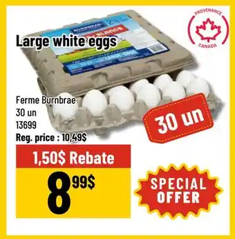 Mayrand Ferme Burnbrae White Large Egg 30 un offer