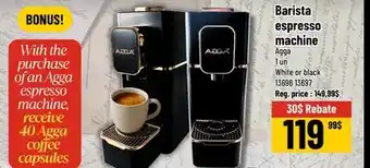 Mayrand Barista Espresso Coffee Machine Agga offer