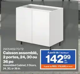 Patrick Morin Assembled Cabinet, 2 Doors, 24, 30, or 36 in offer