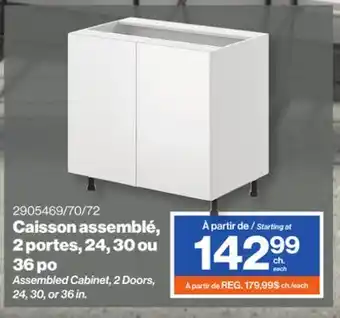 Patrick Morin Assembled Cabinet, 2 Doors, 24, 30, or 36 in offer