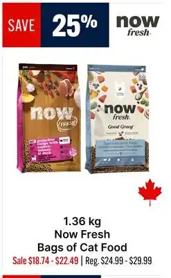 Ren’s Pets Depot 1.36 kg Now Fresh Bags of Cat Food offer