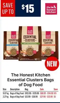 Ren’s Pets Depot The Honest Kitchen Essential Clusters Bags of Dog Food offer