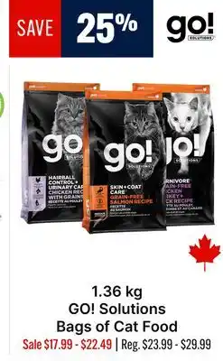 Ren’s Pets Depot GO! Solutions Bags of Cat Food offer