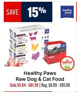 Ren’s Pets Depot Healthy Paws Raw Dog & Cat Food offer