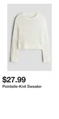 H&M Pointelle-Knit Sweater offer