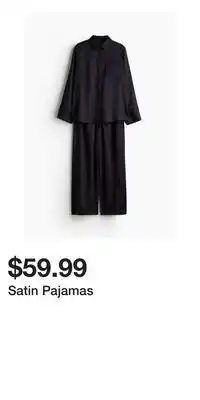 H&M Satin Pajamas offer