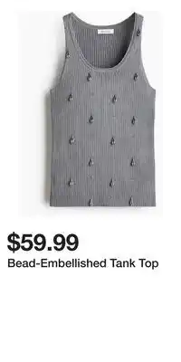 H&M Bead-Embellished Tank Top offer