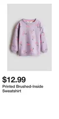 H&M Printed Brushed-Inside Sweatshirt offer