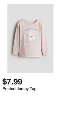 H&M Printed Jersey Top offer