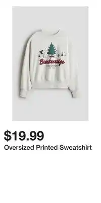 H&M Oversized Printed Sweatshirt offer