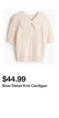 H&M Bow-Detail Knit Cardigan offer