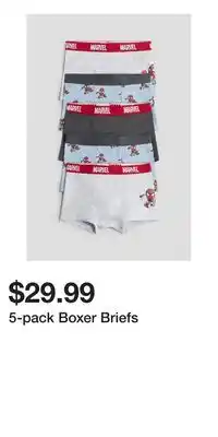 H&M 5-pack Boxer Briefs offer