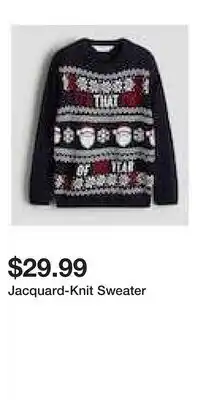 H&M Jacquard-Knit Sweater offer
