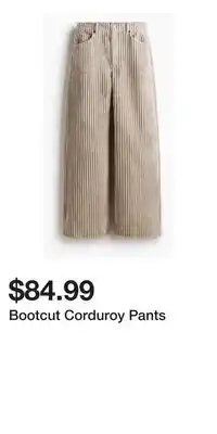 H&M Bootcut Corduroy Pants offer