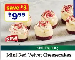 M & M Food Market Mini Red Velvet Cheesecakes offer