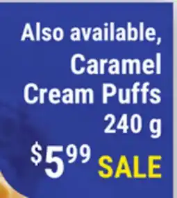 M & M Food Market Caramel Cream Puffs offer