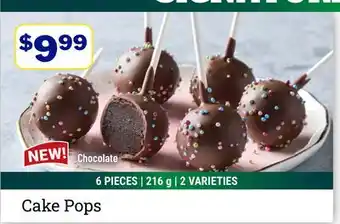 M & M Food Market Cake Pops offer