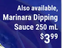 M & M Food Market Marinara Dipping Sauce offer
