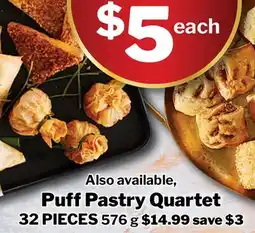 M & M Food Market Puff Pastry Quartet 32 PIECES offer