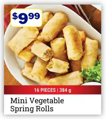 M & M Food Market Mini Vegetable Spring Rolls offer