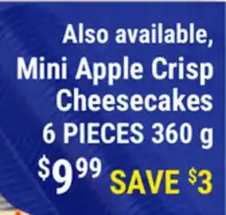 M & M Food Market Mini Apple Crisp Cheesecakes offer