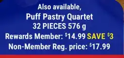 M & M Food Market Puff Pastry Quartet offer
