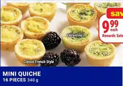 M & M Food Market Classic French Style Mini Quiche offer