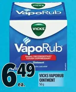 Metro Vicks vaporub ointment offer