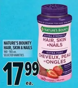 Metro Nature's bounty hair, skin & nails offer