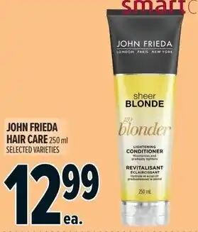 Metro John frieda hair care offer