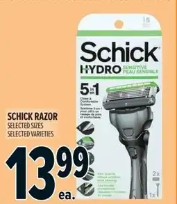 Metro Schick razor offer
