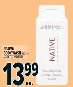 Metro Native body wash offer