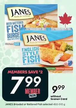 Sobeys Janes Breaded or Battered Fish offer