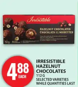 Food Basics IRRESISTIBLE HAZELNUT CHOCOLATES offer