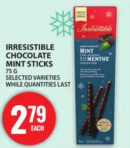 Food Basics IRRESISTIBLE CHOCOLATE MINT STICKS offer