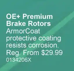 PartSource OE+ Premium Brake Rotors offer